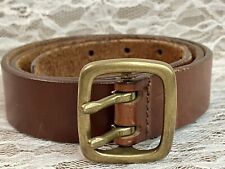 leather 2 buckle belt for sale  Bellflower