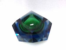 Vaso tigela de vidro arte verde e azul Murano Seguso Mandruzzato comprar usado  Enviando para Brazil