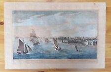 Antique Lithograph A View Of Northfleet River Thames Kent 1752 Boydell Bookplate for sale  Shipping to South Africa