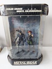 Metal Gear Solid Special Edition Solid Snake Meryl Silverburgh Display Set Rare for sale  Shipping to South Africa