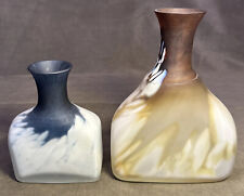 (2) Vasos de garrafa de vidro arte com caixa Monica Backstrom Kosta Boda AB Suécia, usado comprar usado  Enviando para Brazil