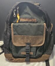 Mochila Eddie Bauer parte inferior de couro, equipamento de caminhada robusto vintage, bolsa de livro escolar comprar usado  Enviando para Brazil