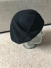 Black wool beret for sale  UK