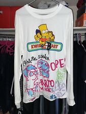 Camiseta De Colección Los Simpson Bart Simpson Kwik E Bart Manga Larga Y2k Talla L segunda mano  Embacar hacia Argentina