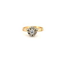 Solitaire jaune 18k d'occasion  Paris I