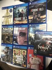 Ps4 Games Lot of 10 (resident Evil, Detroit, Days Gone, GTA, Uncharted, Nioh Etc for sale  Shipping to South Africa