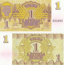 Lettonia banconota rublo usato  Rho