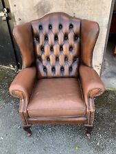 Vintage leather wingback for sale  MIDDLESBROUGH