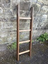 Used, VINTAGE WOODEN SMALL LEANING LADDER ~ SHABBY CHIC TOWEL RAIL GARDEN DISPLAY for sale  Shipping to South Africa