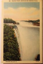 New York NY Niagara Falls American Canadian Prospect Point Postcard Old Vintage till salu  Toimitus osoitteeseen Sweden