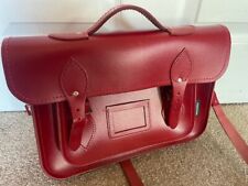 Red zatchels leather for sale  WARWICK