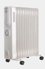 Used, VonHaus Oil Filled Radiator 2000W 9 Fin – Portable Electric Heater White for sale  Shipping to South Africa