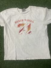 Camisa de vôlei de praia Nike vintage branca tamanho XL masculina manga curta 71, usado comprar usado  Enviando para Brazil