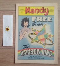 MANDY COMIC #347 WITH FREE GIFT RAINBOW RING 8th SEPTEMBER 1973 VERY RARE segunda mano  Embacar hacia Mexico