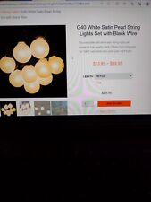 white bulb string lights for sale  Seattle