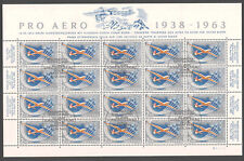 Folha de correio aéreo Switzerland 1963 Pro Aero usada - Cancelamento no primeiro dia comprar usado  Enviando para Brazil