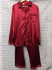 Red satin pyjama for sale  BRISTOL