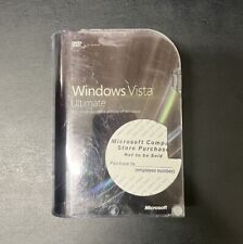 Used, Windows Vista Ultimate 64/32 bit, Full Install Version, w/ Key Genuine Retail for sale  Shipping to South Africa