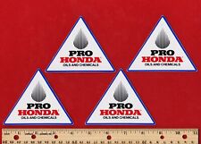 Quantidade 4 PRO HONDA OILS & CHEMICALS STICKER Vintage Motocross Superbike CR250 CR500 comprar usado  Enviando para Brazil