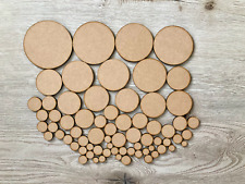Joblet de círculos de MDF de madeira cortada a laser - Enfeites redondos para artesanato - Em branco comprar usado  Enviando para Brazil