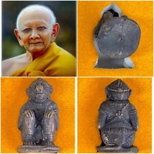 Usado, Amuleto tailandês Hanuman Loy Ong preto bronze LP Hong Phrom Panyo melhor objeto sagrado comprar usado  Enviando para Brazil