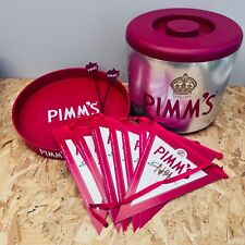 PIMM’S Ice Bucket | Drinks Tray | Bunting | Stirrers Garden Party Kit Set Bundle, used for sale  Shipping to South Africa