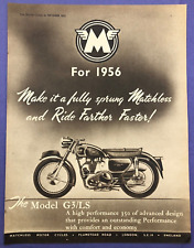 Matchless motorcycle 1955 for sale  BRIDPORT