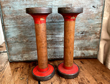 Pair vintage wooden for sale  MANSFIELD