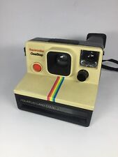 Used, Vintage Polaroid OneStep Supercolour SX-70 White Rainbow Stripe Instant Camera. for sale  Shipping to South Africa