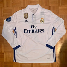 Camiseta deportiva de Ronaldo Real Madrid 2016 manga larga blanca UEFA CL XL, usado segunda mano  Embacar hacia Argentina