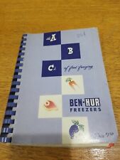 Ben-Hur Freezers The ABC's of Food Freezing 1a edición 1953 buen estado, usado segunda mano  Embacar hacia Argentina