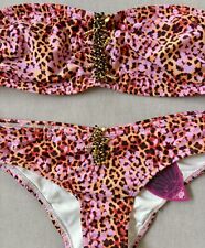 NWT Paradizia 2-Piece Floral Tiger Bikini Top & Bottom , Size S, used for sale  Shipping to South Africa