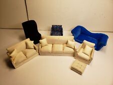 Vintage lot dollhouse furniture Couch, Loveseat, Chair - Cheryl Barnert Handmade for sale  Shipping to South Africa