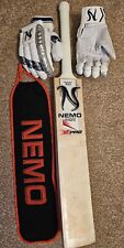 NEMO CRICKET BAT SH PRO GRADE AND RH MENS GLOVES RRP: £350 for sale  Shipping to South Africa