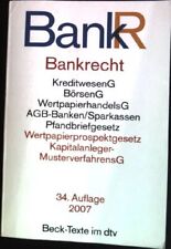 Bankrecht textausgabe beck gebraucht kaufen  Bubenhm.,-Wallershm.