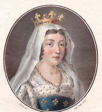 Portrait XVIIIe Blanche De Castille Régente Reine De France  Louis VIII   1787 comprar usado  Enviando para Brazil