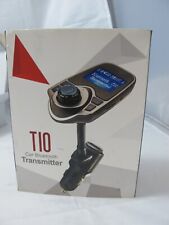 Transmisor FM inalámbrico Bluetooth para automóvil T10 MP3 manos libres llamada caja abierta, usado segunda mano  Embacar hacia Argentina
