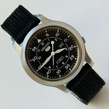 Seiko 5 automático piloto militar relógio masculino dia/data preto prata 7S26-02J0, usado comprar usado  Enviando para Brazil