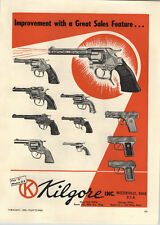 1953 PAPER AD Kilgore Cowboy Cap Guns Pistols Grizzly Mountie Bronco Eagle for sale  Shipping to Ireland
