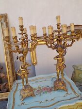 Coppia candelabri bronzo usato  Italia