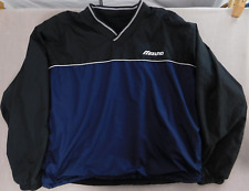Usado, Pulôver Mizuno masculino L preto azul gola V forrado de lã jaqueta de vento reversível comprar usado  Enviando para Brazil