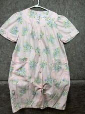 Bernette Nightgown Pink Floral Button Front Size L for sale  Shipping to South Africa