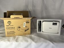 TOPVISION Portable Led Projector Mini & UltraThin, White With High Resolution/Br for sale  Shipping to South Africa