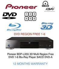 Używany, Pioneer BDP-LX55 3D Multi Region DVD 1-6 SACD DVD-A Uniwersalny odtwarzacz Blu-Ray H na sprzedaż  Wysyłka do Poland