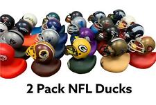 2 Pack NFL Rubber Ducks in Helmet " Pick Your Team " , used for sale  Brant