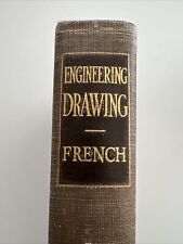 Livro didático de desenho vintage 1941 - Desenho de engenharia por francês 6ª edição HC comprar usado  Enviando para Brazil