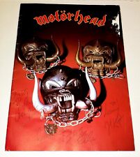 MOTORHEAD ULTRA RARO 1982 PROGRAMA PUNHO DE FERRO TOTALMENTE ASSINADO LEMMY EDDIE PHILTHY MUITO BOM ESTADO comprar usado  Enviando para Brazil