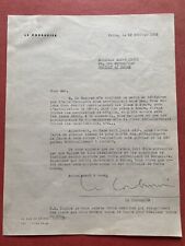 Corbusier. lettre signée. d'occasion  Paris I