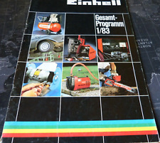Einhell Tool Catalog Total Program 1/1983 Antique Reference Work for sale  Shipping to South Africa