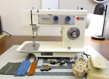 WARDS SIGNATURE Zigzag Sewing Machine 1.3 Amp Motor - Canvas Leather - SERVICED for sale  Shipping to South Africa